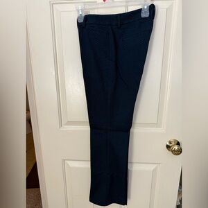 Express Midnight Blue Patterned Dress Pants